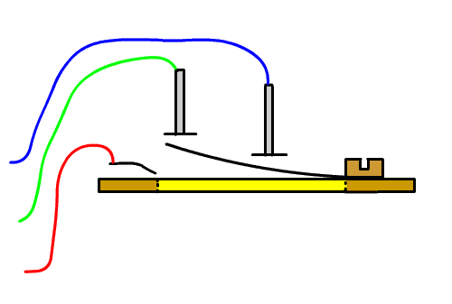 cartoon movie showing vibrating reed with three pickups